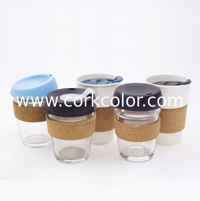 BSCI certified Factory Wholesale Cork Cup Covers Cork Sleeve for Car Coffee Water Mugs