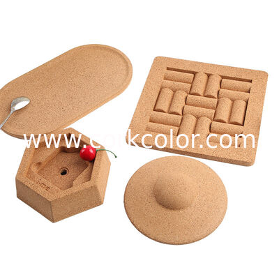 BSCI Certified Factory Eco-friendly Special-shaped Molded Integrated Cork Storage Box, Message Board, Cork Coaster & Gift Box Customization