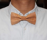 Factory Wholesale Men's Cork Bow Tie Adjustable to fit neck sizes from Length 11 inches to 20 inches