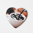 Modern DIY Printing 100x100mm Heart Shape Sublimation MDF Blank Coaster for Home Gift