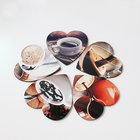 Modern DIY Printing 100x100mm Heart Shape Sublimation MDF Blank Coaster for Home Gift