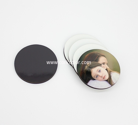 Factory Directly Wholesale Round Shape 60x60mm Sublimation Blank Fridge Magnet