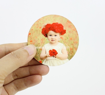 Factory Directly Wholesale Round Shape 60x60mm Sublimation Blank Fridge Magnet