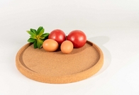 Factory Wholesale 11.75" Round Recycled Cork Tray for Fruit, Snacks or Coffee