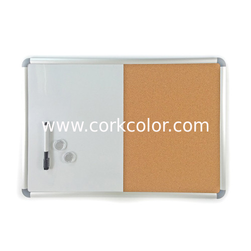 Magnetic white board +cork board
