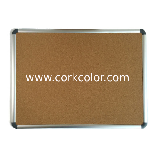 Cork Board with Aluminum frame, ABS corner