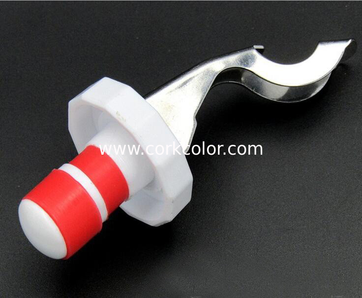 New Style Stainless Steel and Plastic Plug Lid for Wine Bottle