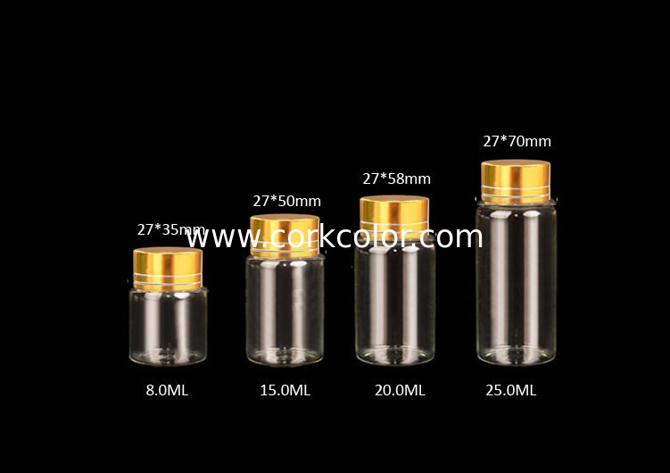 27mm Top Rated Clear Glass Jars Bottles with Aluminiu lid, Glass Bottles for Storage, Good Quality and Competitive Price