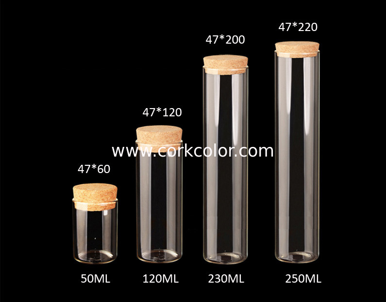47mm Hot Sale Glass Jars Bottles with Cork lid,  for Jewelry, Party Favors, DIY, Projects, Decoration