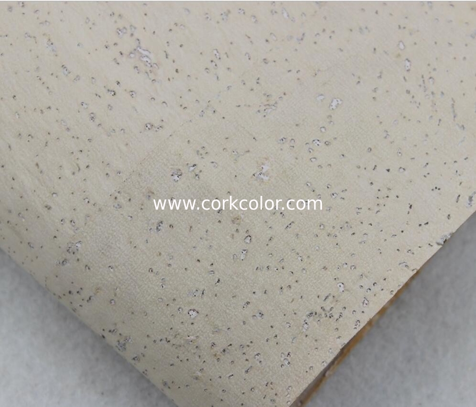 Promtional 1.4m Width Colored Cork Fabric in Nature Color for Shoes'  and Bag's Making