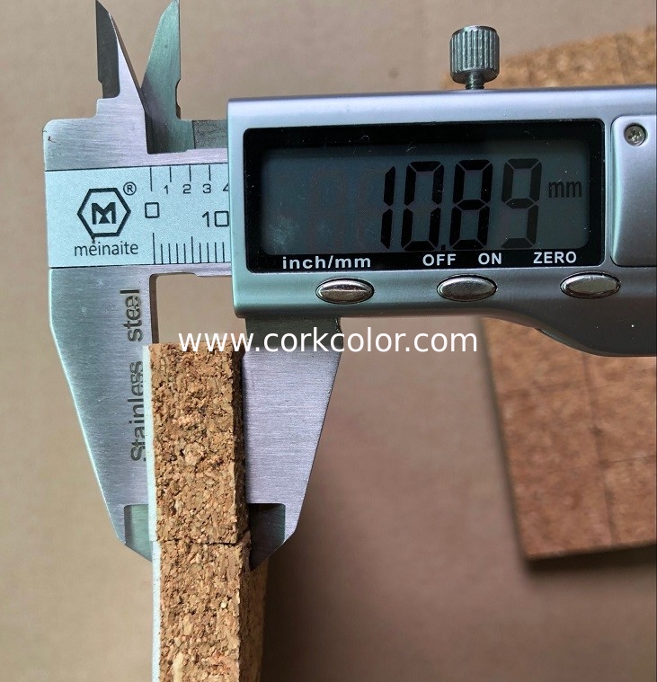 Factory Wholesale 1''x1''x0.5''Glass & Mirror Seperating Cork Pad with PVC Foam Backing