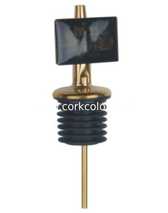 Wholesale Price Stainless Steel Pourer Spout with TPE Stopper for 27.5mm bottle in Silver or Gold color