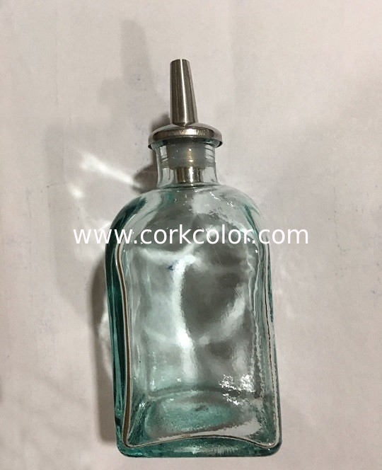 Factory Wholesale Stainless Steel Liquor Silicon Pour Spouts for Small Bottle with opening 12mm